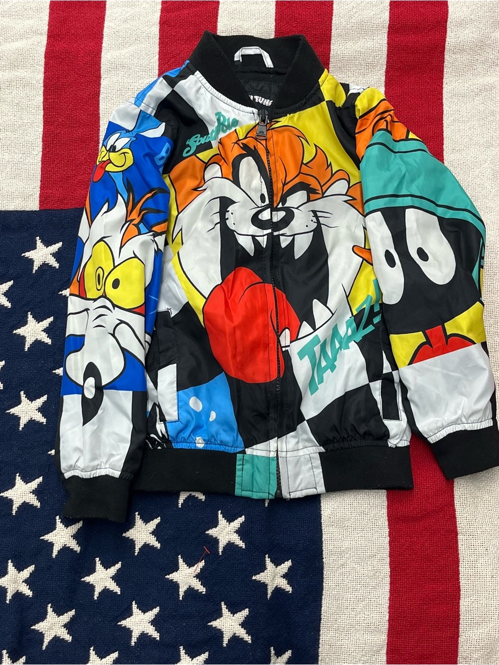 South Pole Kids' Looney Tunes Multi-Color Cartoon Jacket Size 7